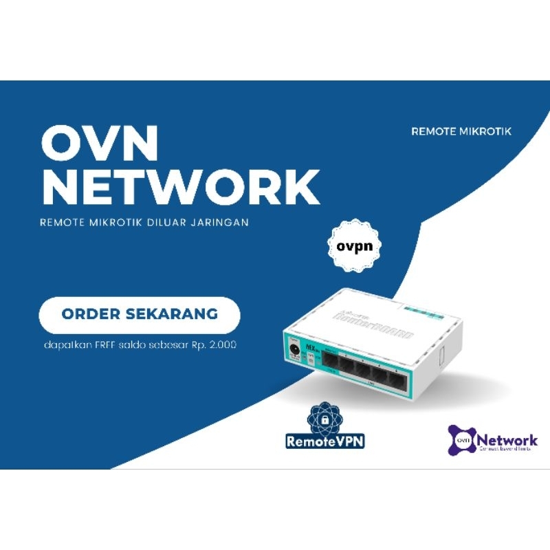 VPN Remote Mikrotik Murah GRATIS saldo 2k