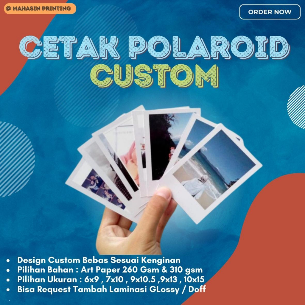 CETAK FOTO POLAROID & PHOTOCARD CUSTOM BAHAN 260 GSM & 310 Gsm + LAMINASI | PROSES CEPAT TANPA PO | 