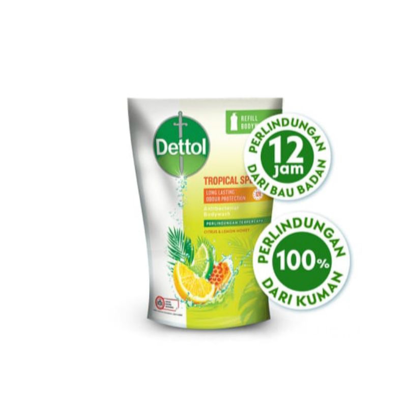 Dettol Sabun Mandi Cair Tropical Splash 410g