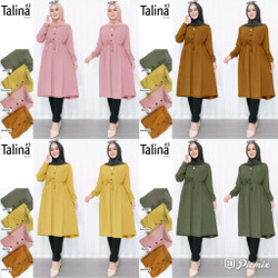 Baju Wanita Talina Tunik Crinkle