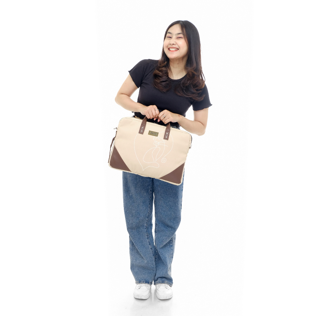 Gatto - Tas Laptop  Motif Kucing Handmade Premium Untuk Catlovers