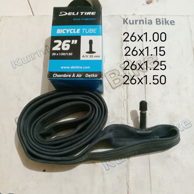 ban dalam sepeda 26x1.00 / 1.15 / 1.25 / 1.50 cop motor by Delitire