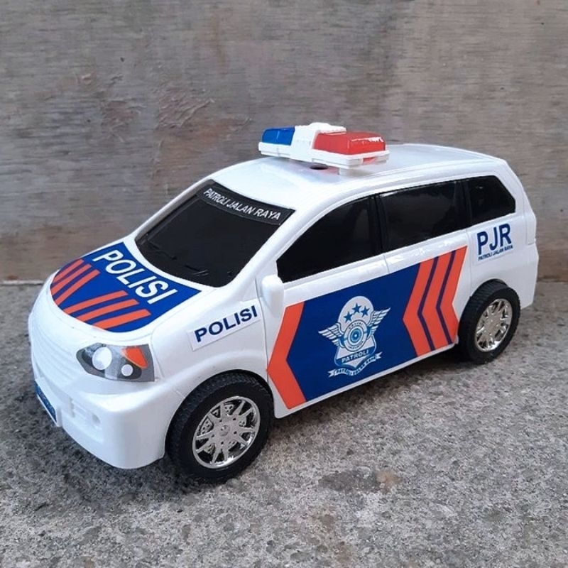 Mainan Mobil Polisi Murah Edukasi Miniatur Mobil-mobilan Plastik Edukatif