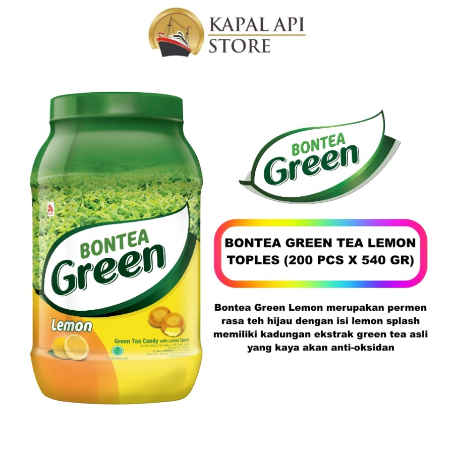 

permen BONTEA Green 1 Toples (200 x 2.5 gr)