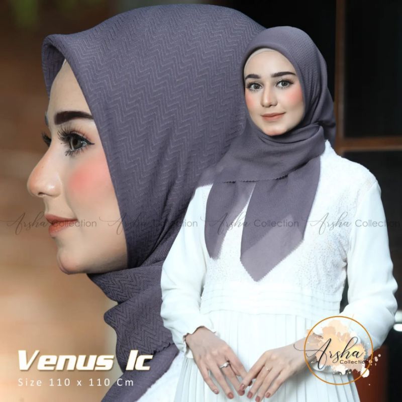 Segiempat motif lasercut/jilbab segiempat lasercut VENUS