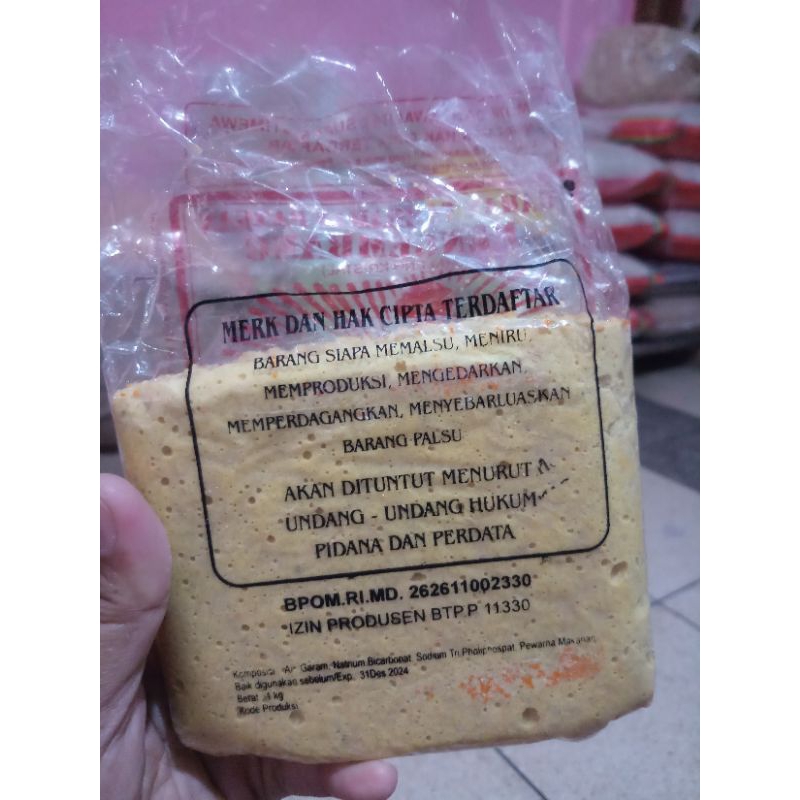 Pengembang kerupuk CAP DJAGO / puli / garam cap Djago /Bleng  700gr