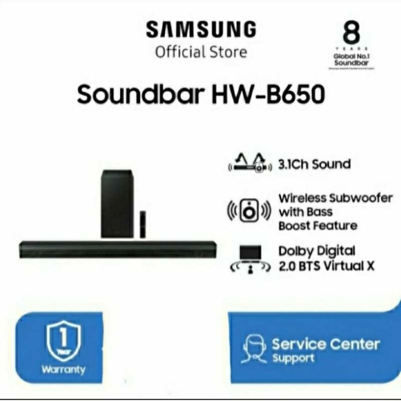 SAMSUNG Soundbar HW-B650 B550 T420 resmi SEIN