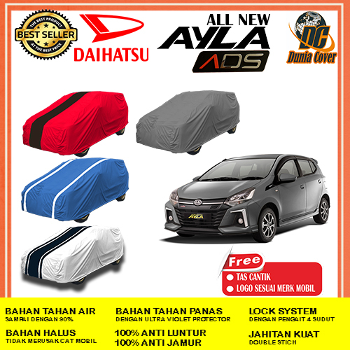 Cover Mobil Daihatsu Ayla ADS Outdoor Waterproof, Sarung Mobil Daihatsu Ayla ADS, Selimut Mobil Daih