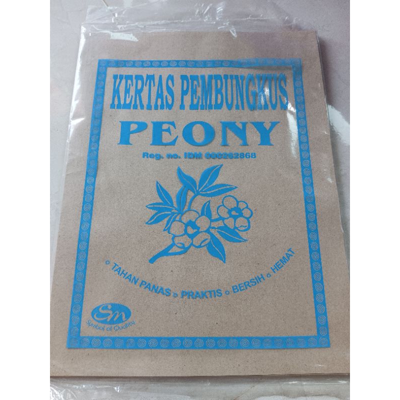 

KERTAS NASI PEMBUNGKUS MERK PEONY