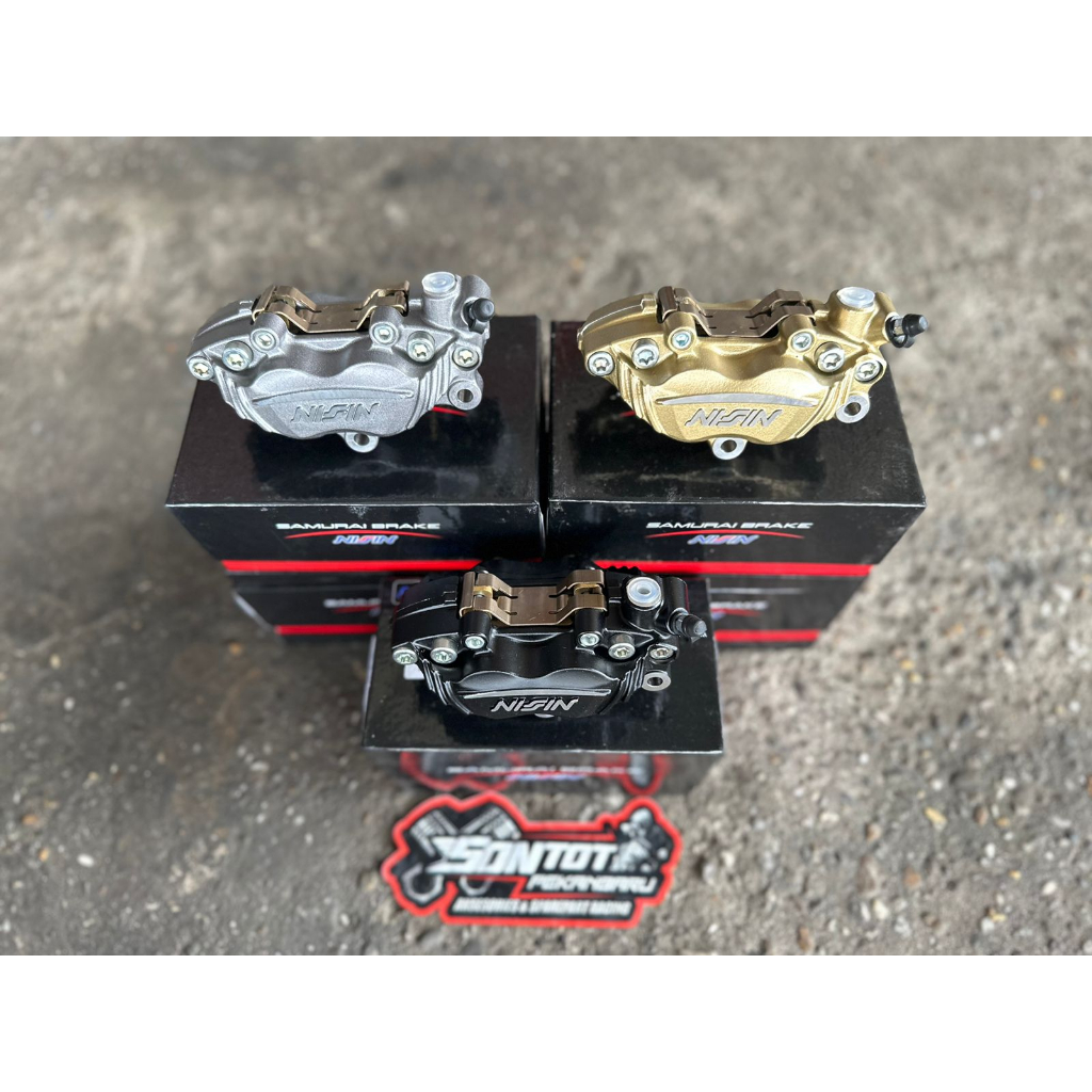 KALIPER NISSIN SAMURAI BRAKE NINJA 4 PISTON ORIGINAL