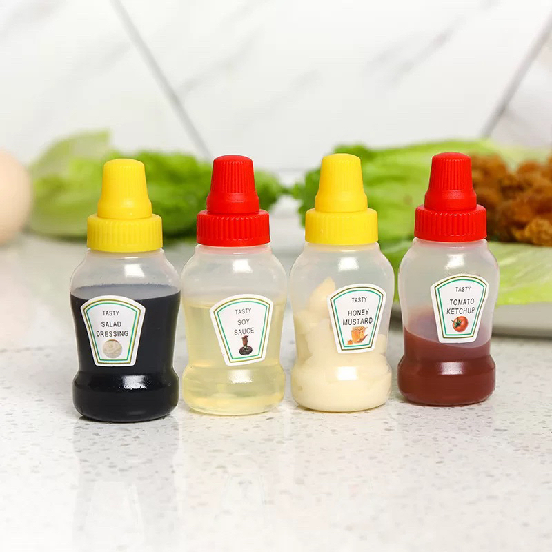 TEMPAT BOTOL SAUS BENTO MINI BOTOL SAUS TOMAT SAMBAL SELAI KECAP ANAK SAUCE CUP BEKAL ANAK