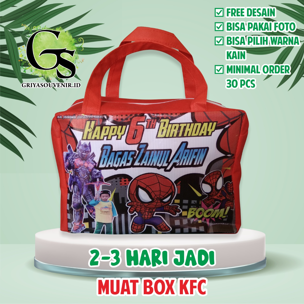 

TAS ULTAH ANAK RESLETING / TAS ULANG TAHUN CUSTOM / TAS ULTAH GOODIE BAG