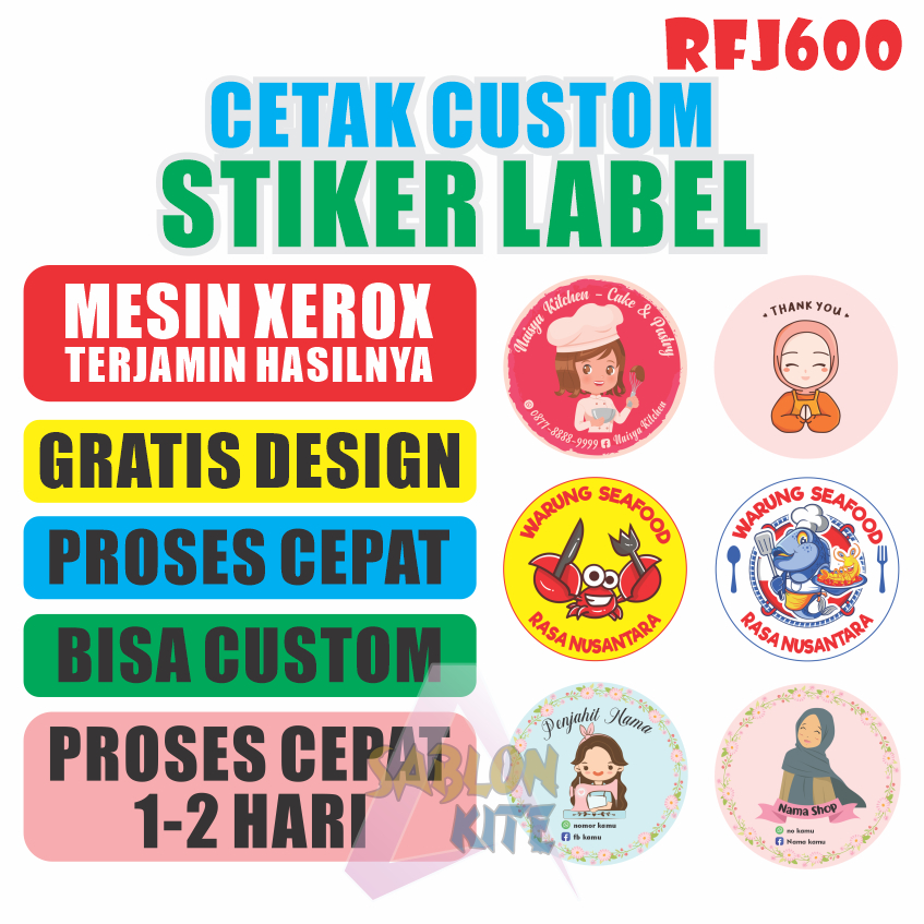 

STIKER / STICKER / STIKER LABEL / STICKER LABEL / LABEL / STIKER CUSTOM / STICKER CUSTOM / STIKER LABEL MAKANAN RFJ600 OK