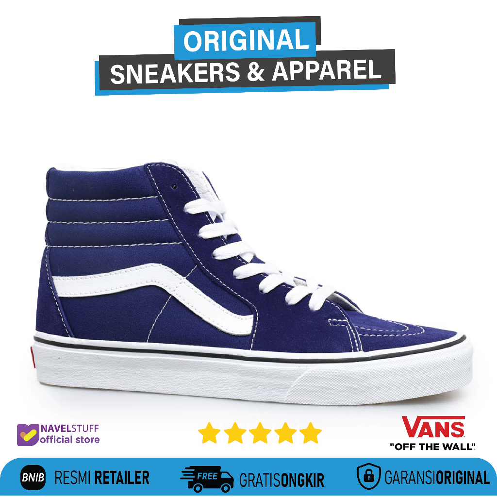 VANS SK8 Hi Color Theory Beacon Blue Original Resmi BNIB (PT.Navya)