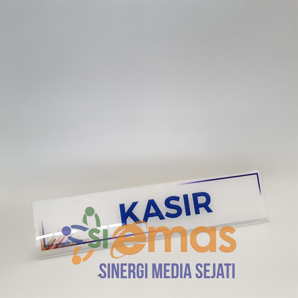 Akrilik Meja Kasir | Papan Akrilik Kasir Tipe L | Acrylic Meja Pembayaran