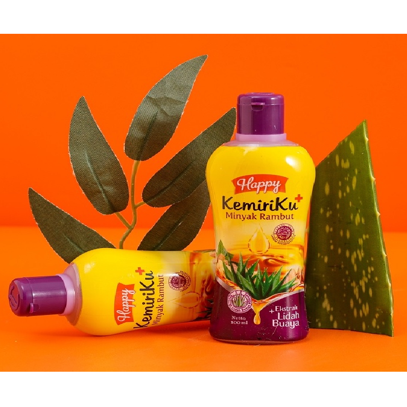 HAPPY kemiriku minyak rambut+ ekstrak lidah buaya