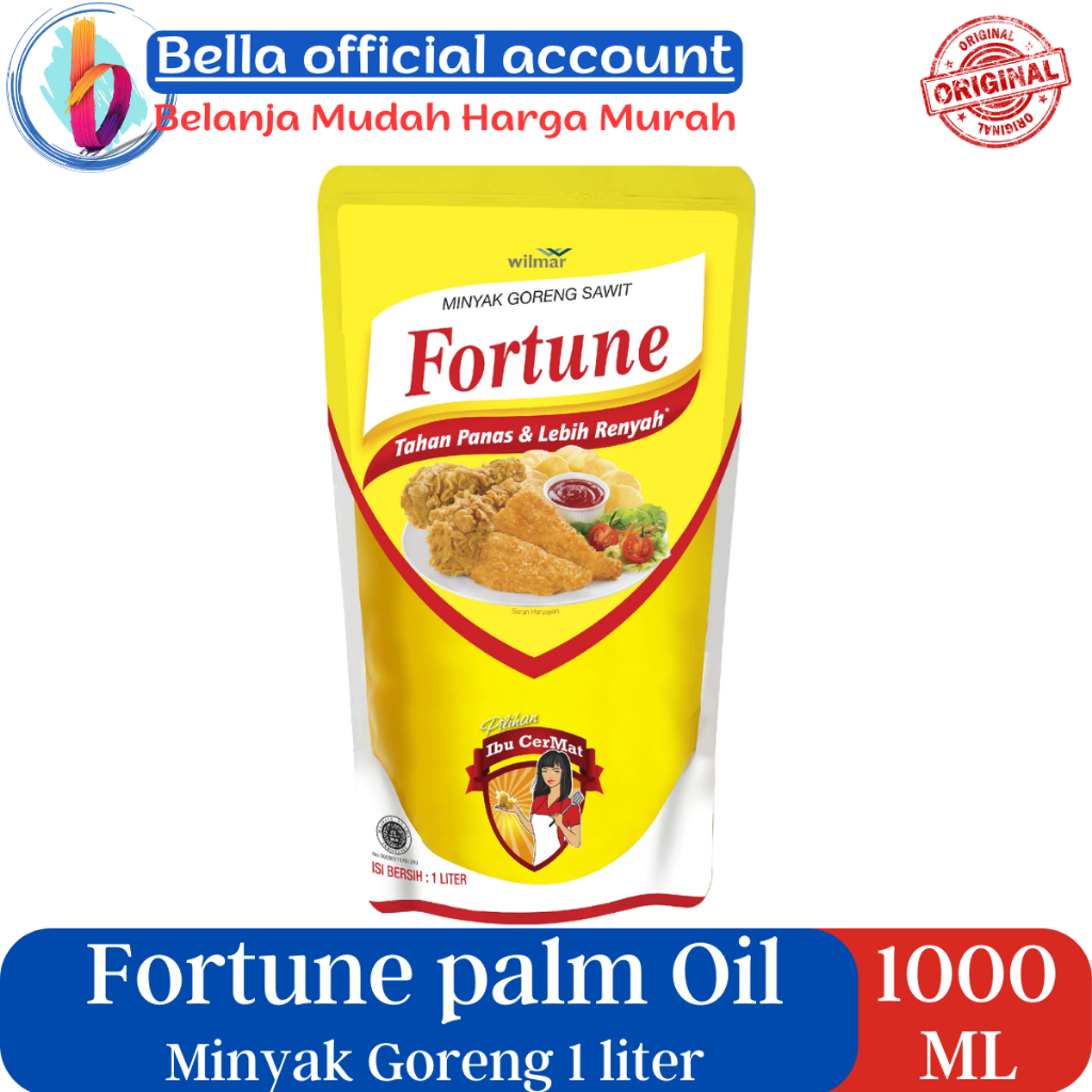 

Fortune Minyak Goreng Pouch 1 Liter