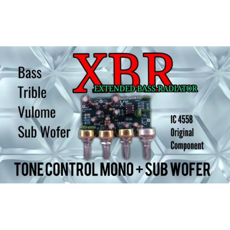 XBR Tone Control Mono+Sub wofer