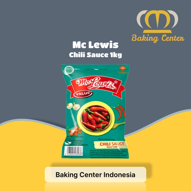 

Mc Lewis Chili Sauce Value 1kg - Saus Sambel Mc Lewis Value 1kg