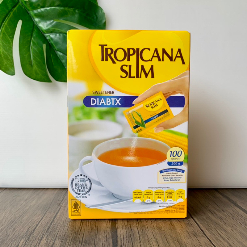 

Tropicana Slim Sweetener Diabtx 200gr [100 sachet]