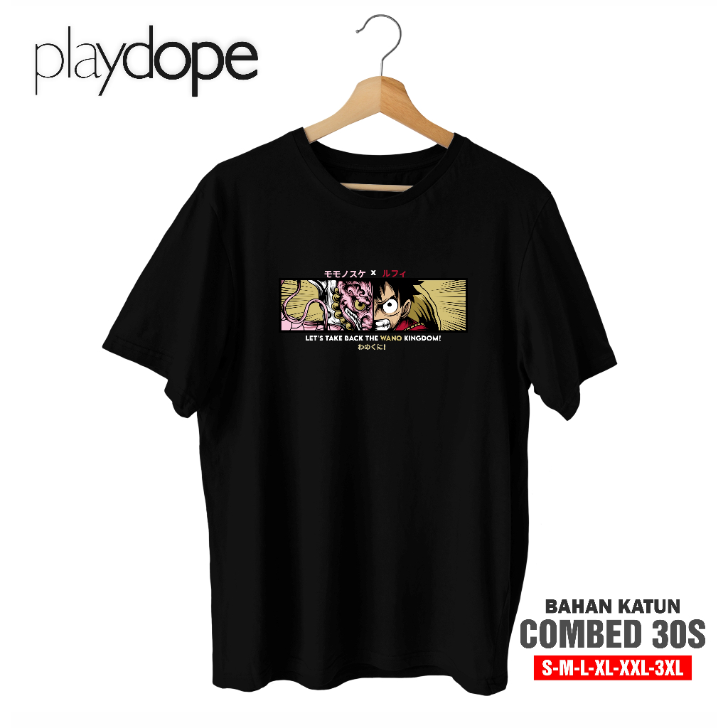 Playdope Tshirt One Piece Luffy Take Back Wano Kaos Anime Premium