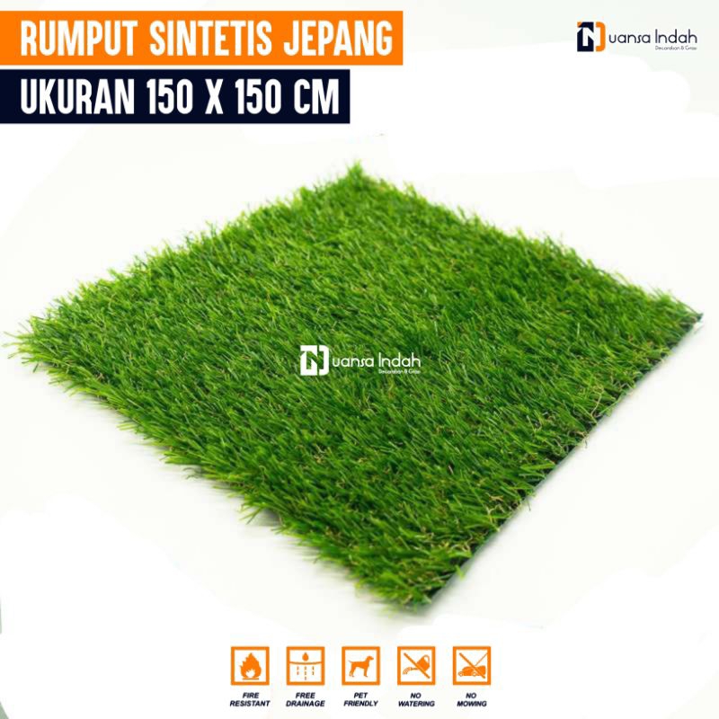 RUMPUT SINTETIS JEPANG UKURAN 150x150 CM