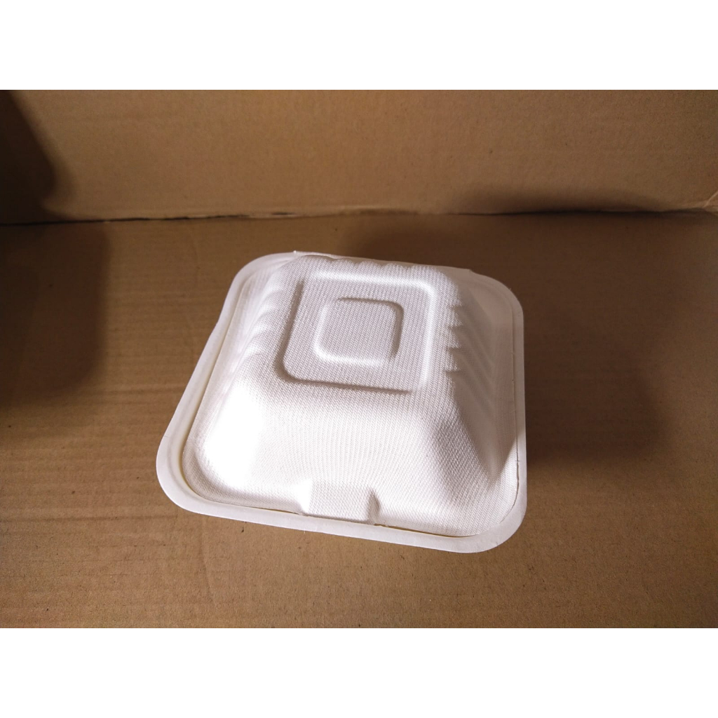 Bagasse Burger Box/ Bento Cake Box/ Korean Cake Box ( 5 pcs )