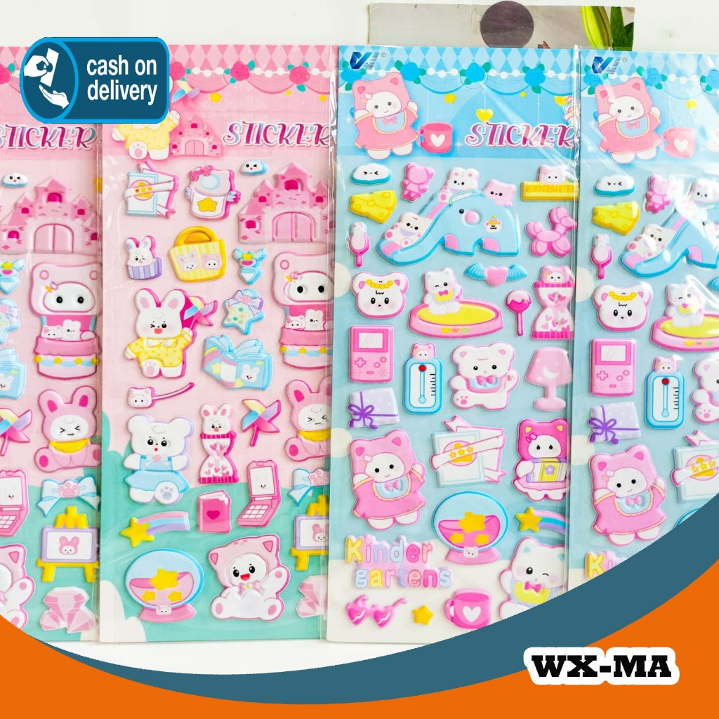 

STICKER TIMBUL 3D KELINCI WX-MA STICKER TERMURAH COD ORIGINAL KARAKTER LUCU IMUT KADO UNIK