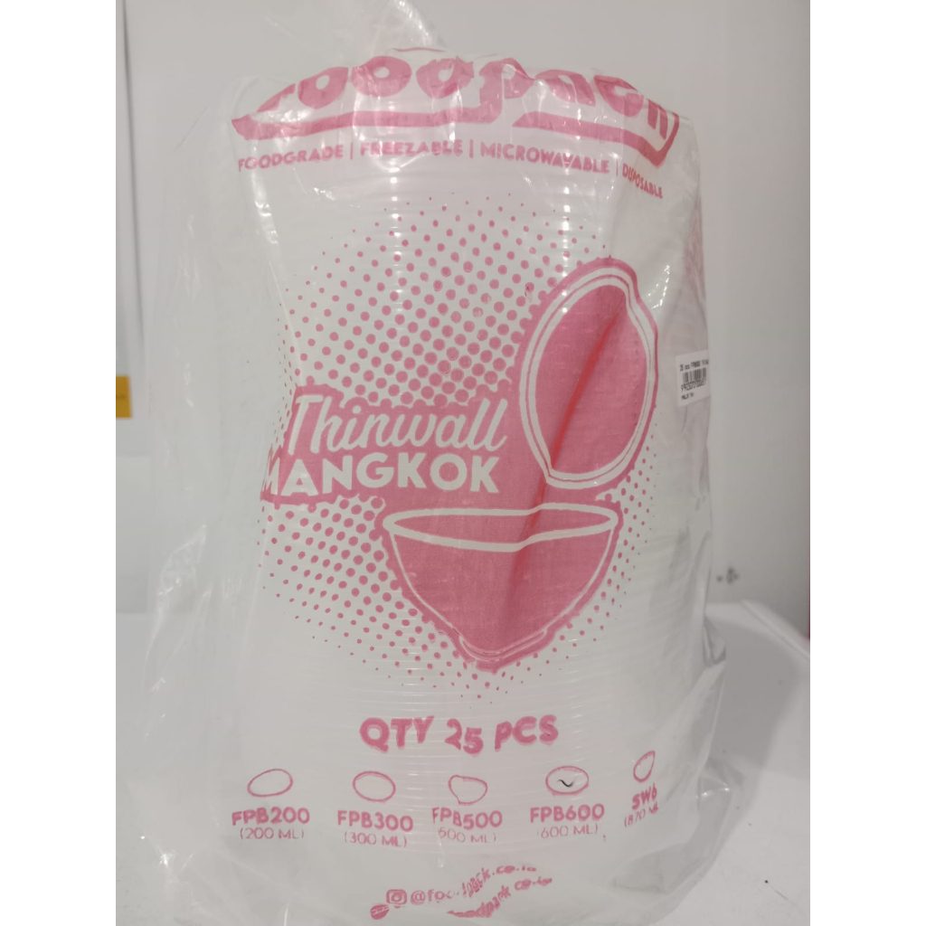 FOODPACK POS THINWALL BULAT FPB600 600 ML