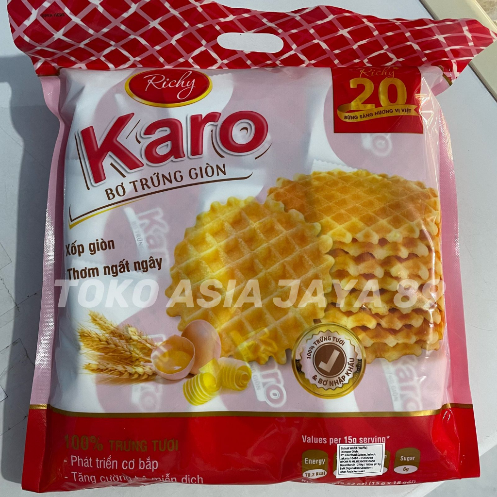 

Karo crispy butter waffle