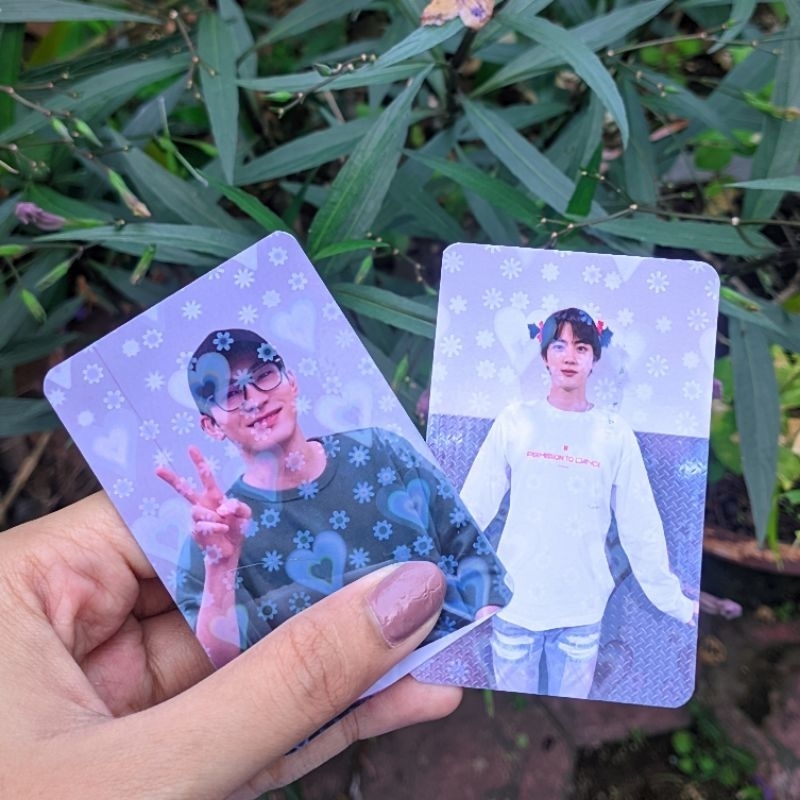 Cetak Custom Photocard Satu Sisi Hologram Freebies dan Pribadi