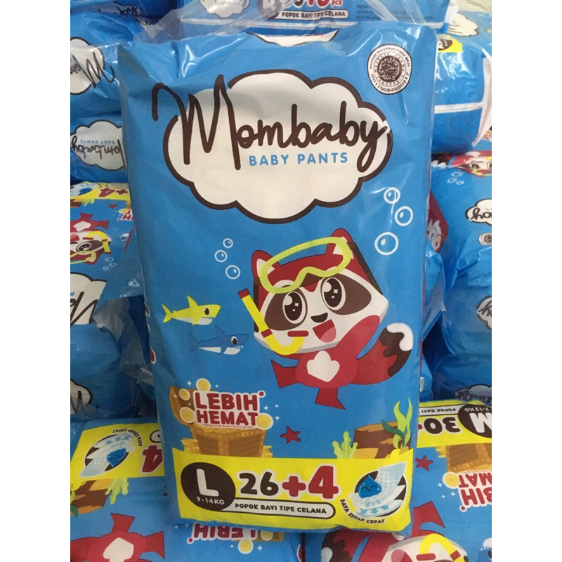 mombaby baby pants l 26 popok bayi mombaby l 26 tipe celana