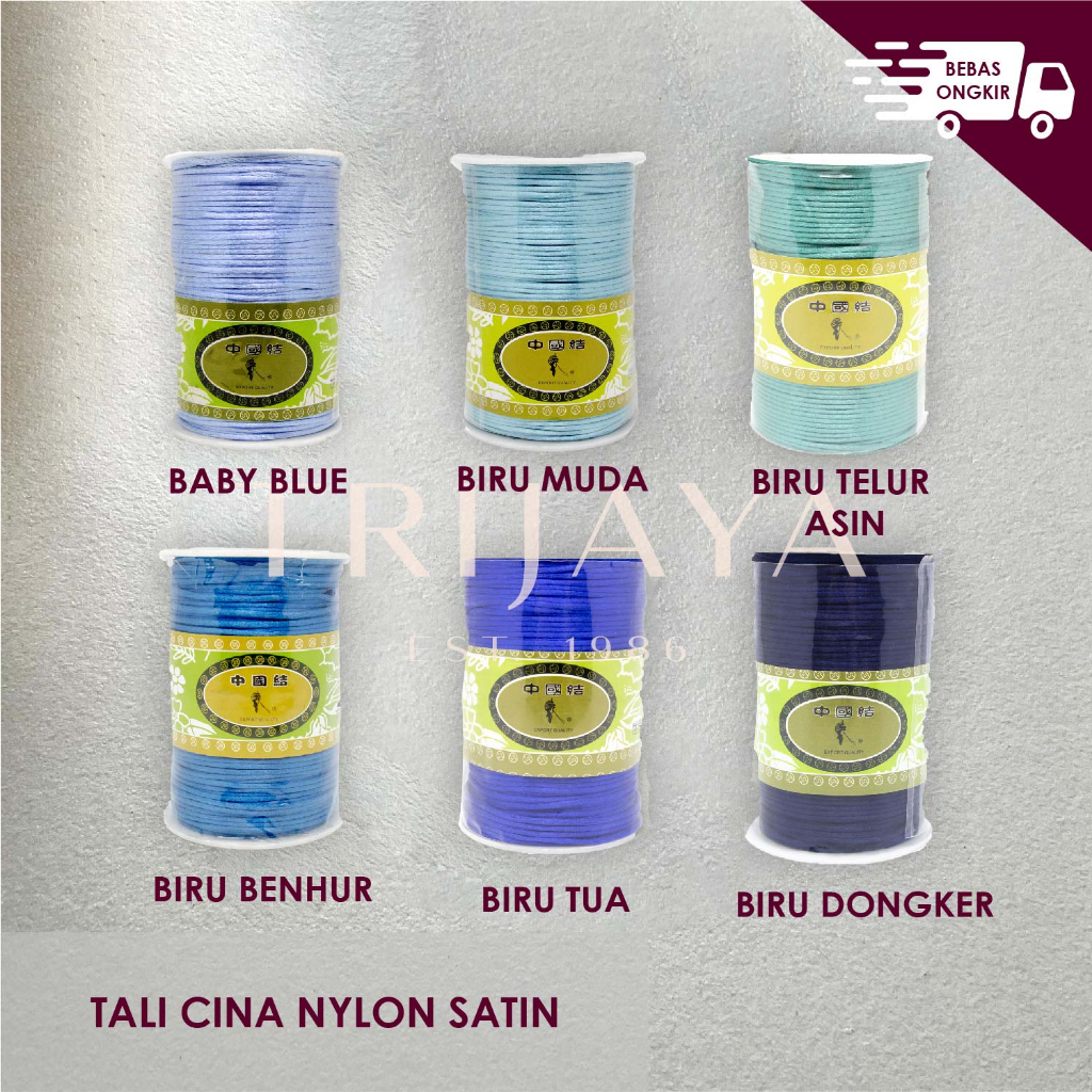 

Sinergi Jaya Tali Cina Nylon Satin (Per Meter)