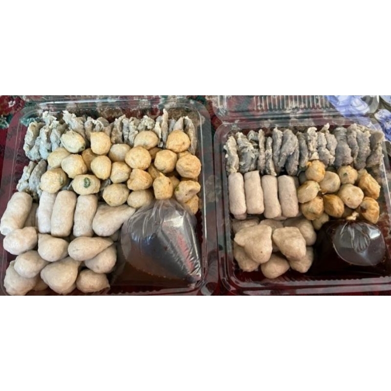 

pempek kecil campur isi 100