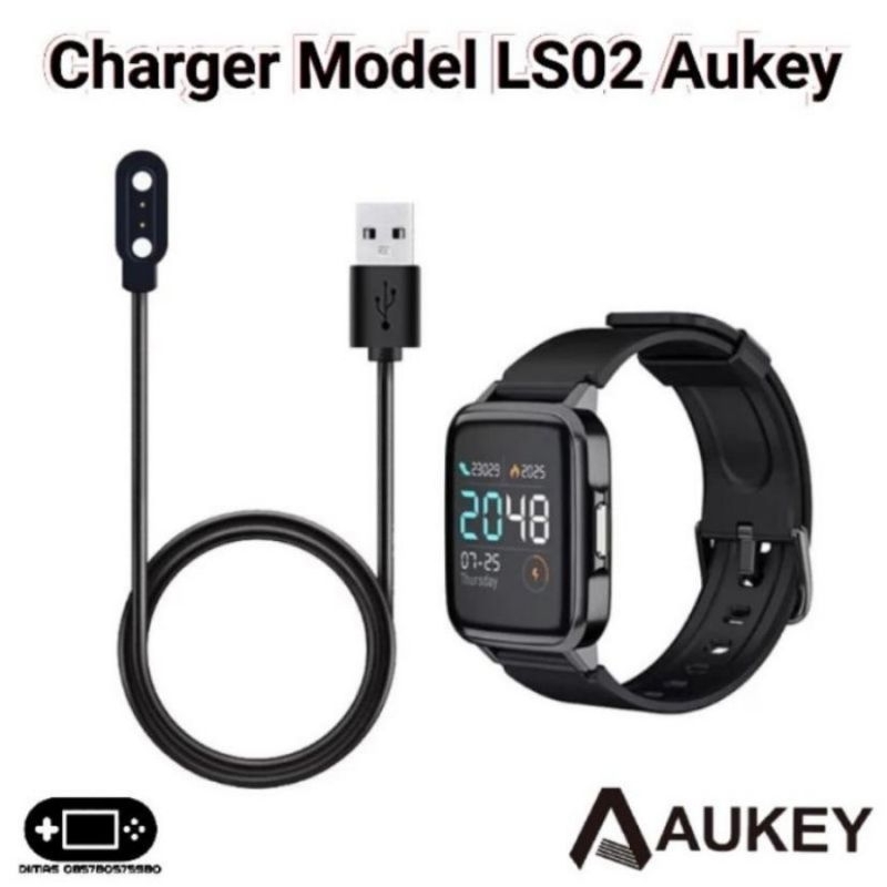 Charger Charging Model LS02 Aukey SW-1P Smartwatch 1 Pro/Aukey SW-1S Smartwatch 1S Cable Kabel USB