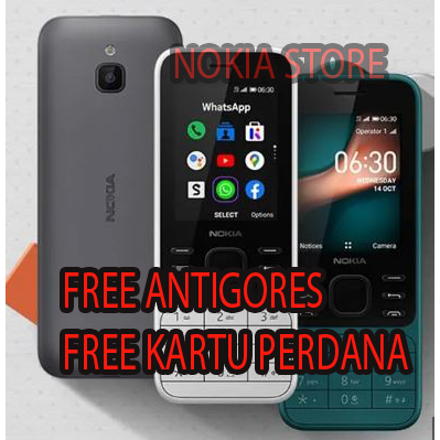 NOKIA 6300 NEW FULLSET BISA WHATSAPP WIFI 4G FB YOUTUB