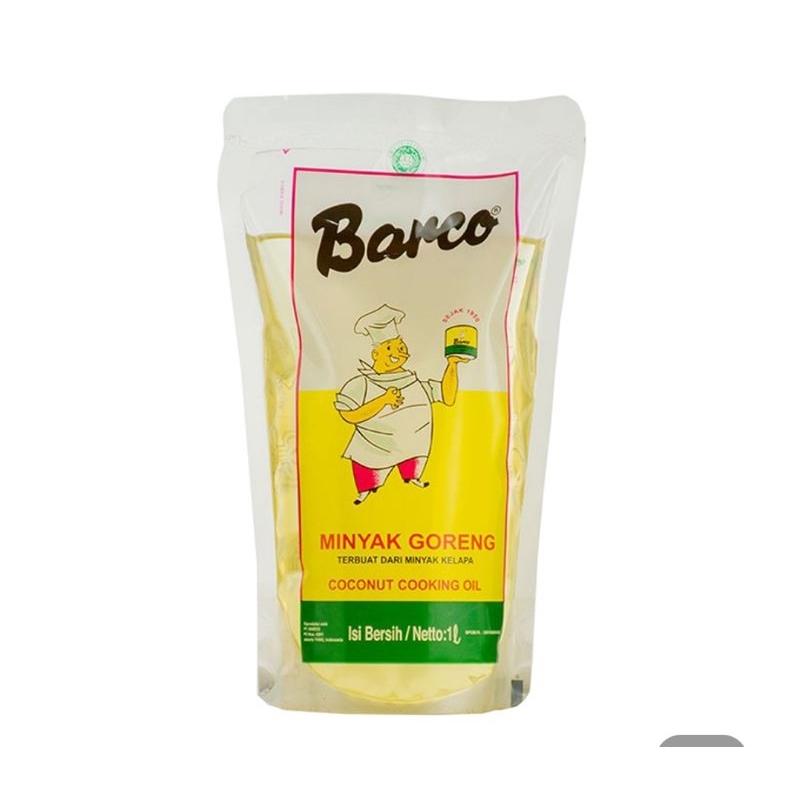 

Barco minyak goreng kelapa 1 L / 2 L