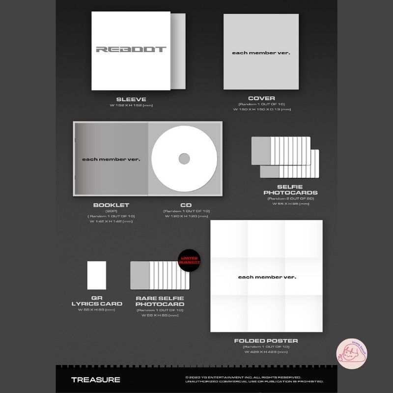 [PO] TREASURE 2ND FULL ALBUM - REBOOT