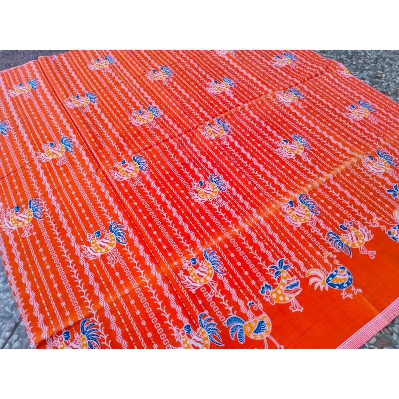 Kain Batik Solo Katun printing motif ayam c