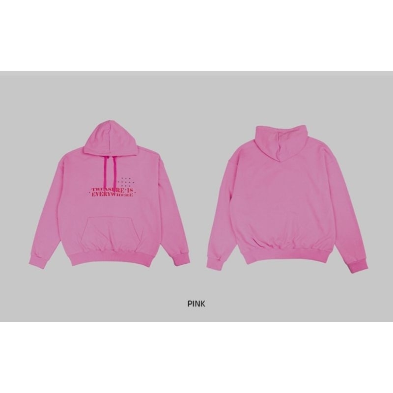 [WAJIB UBAH JNT/POS] TREASURE MAP OFFICIAL HOODIE PINK M BRAND NEW