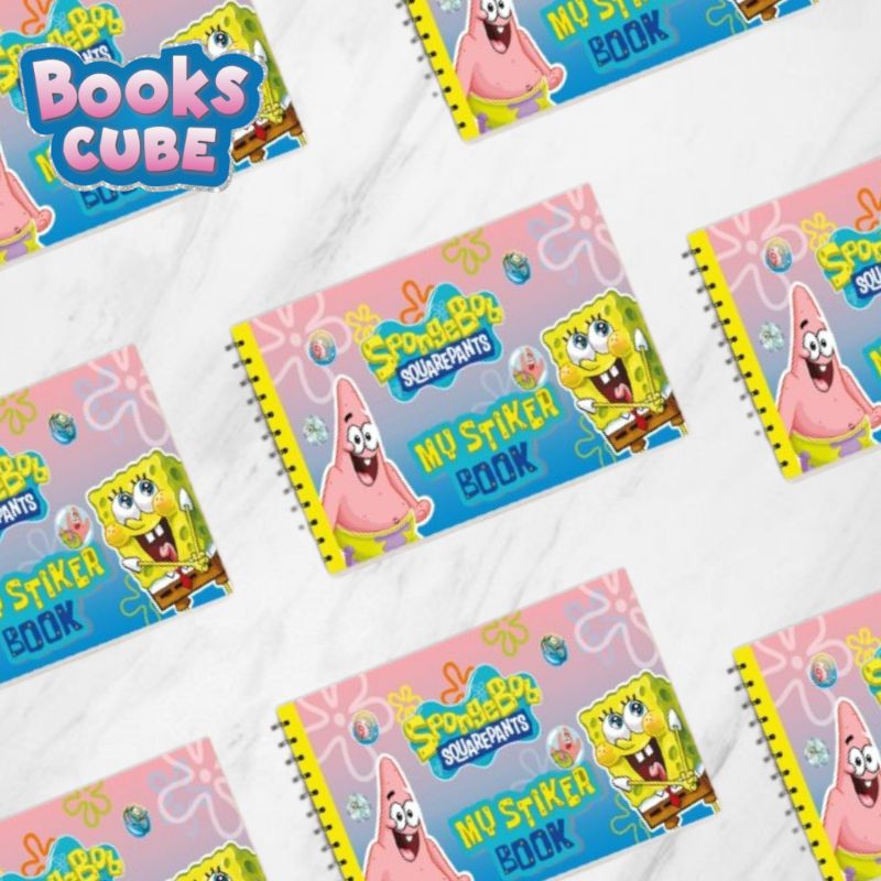BOOKSCUBE - Spongebob Patrick Blank Sticker Book album Kosong