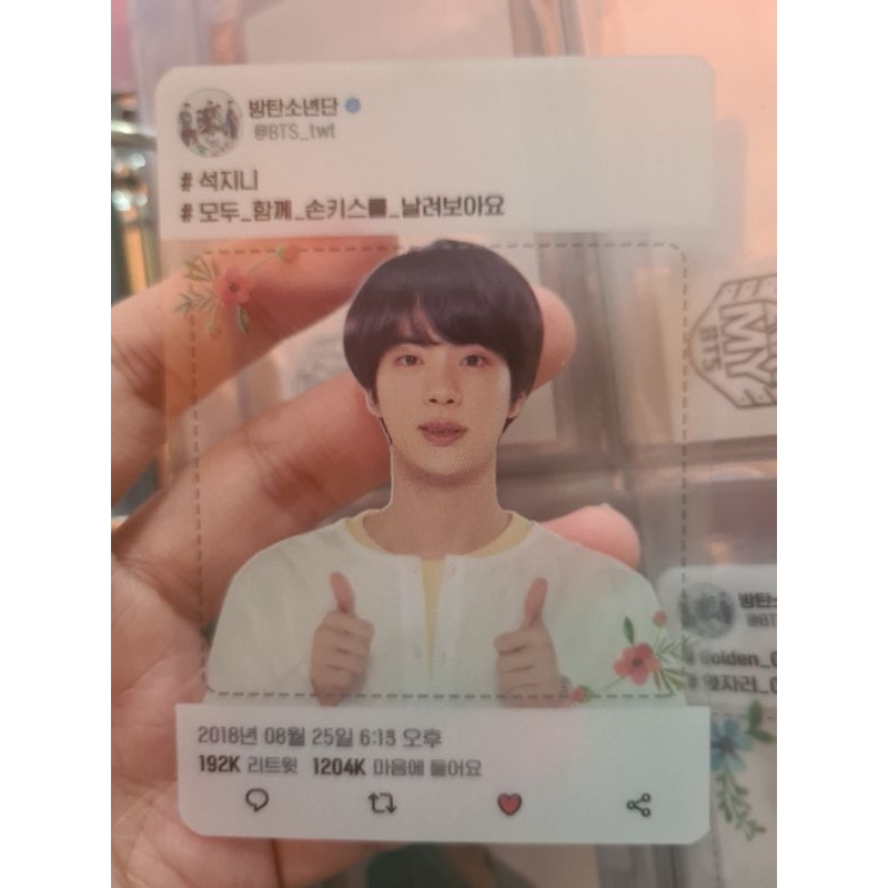 BTS - Jin pc (lys army booth pose jempol)