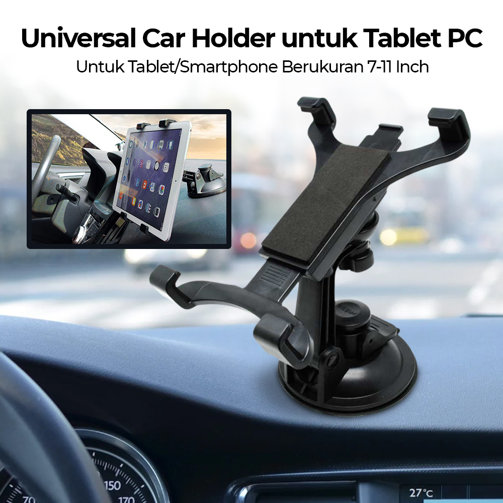 SUPER KOKOH - Dudukan Tablet PC Ipad Tab Mobil Universal 7-11 inch Car Mount Holder - WF-313C