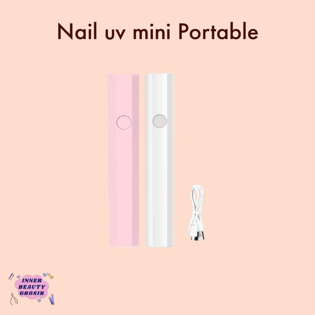 Lampu UV Stick Mini / Mini Portable UV Led Nail Lamp / Nail UV Mini Portable / Pengering Kutek Gel /