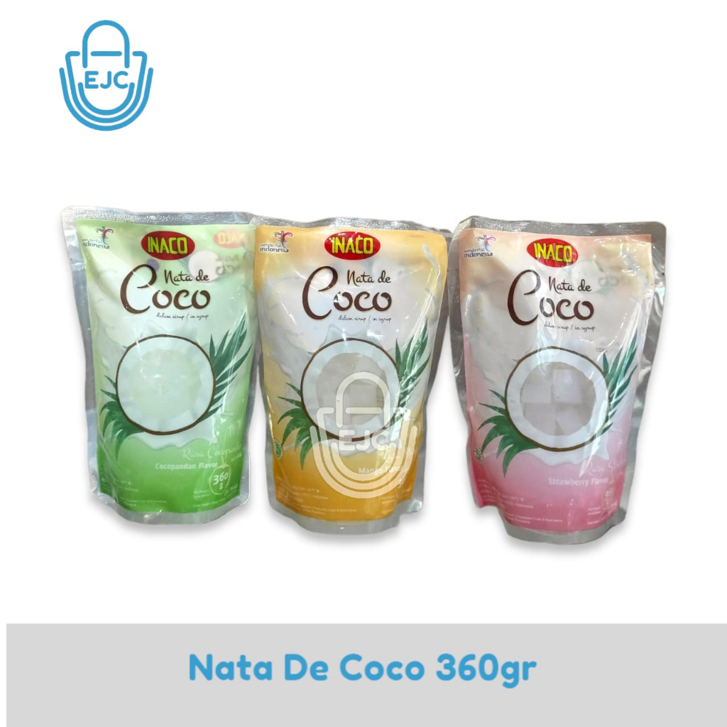 

Inaco Nata de Coco Kemasan Pouch 360gr Varian Rasa