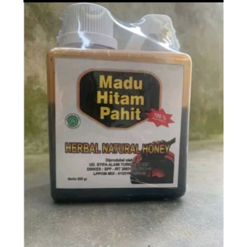 

Madu hitam pahit natural honey 500gr