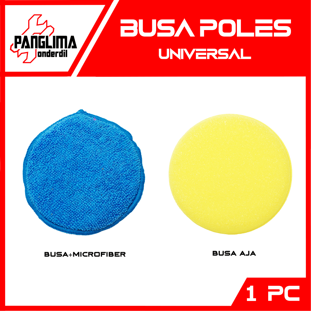Busa Poles Motor-Mobil Microfiber Pad Halus-Anti Lecet 5 Inch Waxing Wax Kain-Microfibre-Applicator