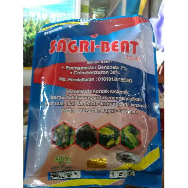 obat pertanian insektisida SAGRI-BEAT 80gr