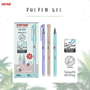 

Pulpen Gel JOYKO GP-333 / Ballpen Gel / Bolpoin Gel Hapus JOYKO GP - 333 ( PCS )