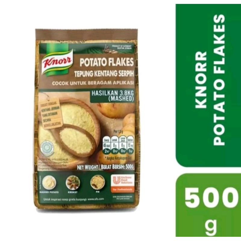 

Knorr Potato Flakes 500gr Kentang Serpih Mashed Potatoes